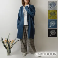 ＊【新品】【BARNDOOR バーンドア】裏起毛 ニットソー Vネック カーディガン (1191122g)レディース  秋 冬 大人可愛 アウター 羽織 暖か 温か ゆったり ナチュラル 服 おしゃれ コーディネート ナチュランド 人気 30代 40代 50代