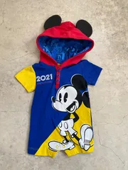 【Size60】ミッキー ロンパース US古着 ディズニーストア