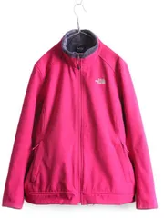 【お得なクーポン配布中!】 US企画 ノースフェイス APEX ソフトシェル ジャケット レディース XL 古着 The North Face 裏 毛長 フリース ブルゾン 大きいサイズ ピンク