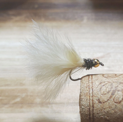 ■ELK■　マラブー　ショートボディ　クリーム　4本　完成品フライ　フライフィッシング　管釣り