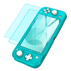 Switch Lite用 保護フィルム 強化ガラスフィルム 保護ガラス 指紋防止 飛散防止 気泡ゼロ（2枚セット）