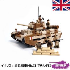 ESシリーズ イギリス マチルダ 歩兵戦車Mk.II マチルダII ブロック戦車 ミリタリー 戦車 パンツァーブロックス