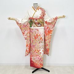 振袖フルセット 白 黒 成人式 草履バック付 裄67cm S-218 - メルカリ