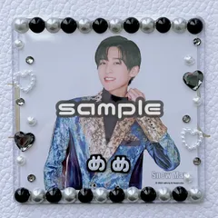 #9 硬質ケース ハンドメイド デコ ましかくフォト トレカケース（ブラック）