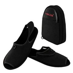 01-Black_M約28CM YAKIDA 携帯スリッパ 折りたたみ サンダル メンズ レディース 紳士用 ビジネス用 パンプス 旅行用スリッパ 授業参観 入園式 卒園式 幼稚園 お受験 入学式 卒業式 室内履き オフィス 飛行機 ルームシューズ 収納ポーチ