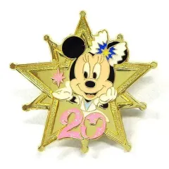【中古】バッジ・ピンズ ミニーマウス ピンバッジ 「東京ディズニーシー20周年：タイム・トゥ・シャイン!」 東京ディズニーシー限定 アブーズ・バザール ゲーム景品