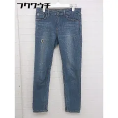 ◇ EDWIN エドウィン ストレッチ ダメージ加工 ジーンズ デニム スキニーパンツ サイズ XS インディゴ レディース  【中古】 【1111040003926】