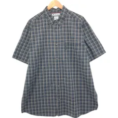 古着 コロンビア Columbia SPORTSWEAR COMPANY 半袖 ボタンダウン チェックシャツ メンズXL相当/eaa560401