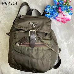 2024年最新】プラダ PRADA バックパック メンズ カーキ ナイロン 