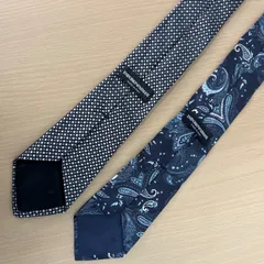 ▪️EMPORIO ARMANI エンポリオアルマーニ ネクタイ2本セット ネイビー系
