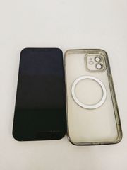 Apple iPhone12 SIMロック docomo 64GB 黒 バッテリー77% MGHP3J/A A2402 通電起動初期化済 ケース付 アップル