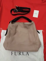 美品　FURLA　エリザベス　2way　レザー　ショルダーバッグ　ハンドバッグ　トートバッグ　フルラ