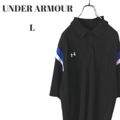 UNDER ARMOUR アンダーアーマー 半袖ポロシャツ 刺繍ロゴ ブラック系 他 メンズ Lサイズ