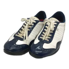 中古 パトリック PATRICK ゴルフシューズ 26.5cm ホワイト ネイビー