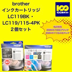 【29120】ブラザー　インクカートリッジ　LC119BK・LC119/115-4PK 2個セット