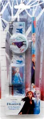 ディズニー　アナと雪の女王　文房具セット　文具セット　4点セット　鉛筆　鉛筆削り　消しゴム　定規