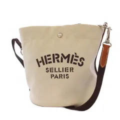 エルメス HERMES サック ド パンサージュ バケツ型 ショルダーバッグ ベージュ □Q刻印 /KH ■OH ●Dのサムネイル