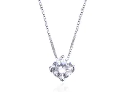 ネックレス レディース シルバー925 ペンダント 一粒 cz シンプル 金属アレルギー対応 ジュエリー アクセサリー