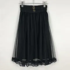 TORTE ダブルベルトチュールスカート 黒のサムネイル