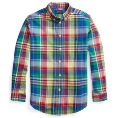 【新品】ラルフローレン マドラスチェック長袖シャツ