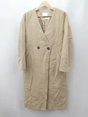 ◇ ⊇ HARE ハレ 防寒性良好 長袖 ウールロングコート サイズS ブラウン系 レディース E  【1507250015147】