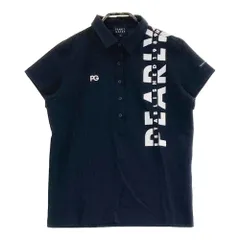 サイズ：0 PEARLY GATES パーリーゲイツ  半袖ポロシャツ サッカー地 ロゴ  ネイビー系 [240101506033] ゴルフウェア レディース ストスト