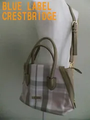 美品 ブルーレーベルクレストブリッジ トートバッグ・ショルダーバッグ2WAY