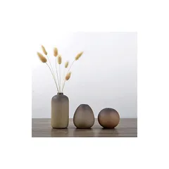 花瓶 陶器 一輪挿し ミニ おしゃれ フラワーベース 3点セット小さめ 和風花瓶 日本 ブラックセラミック  植木鉢インテリア飾り プレゼント 0