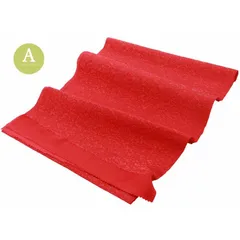 振袖用 正絹 帯揚げ 金通し ラメ入り 単品 　Ａレッド　　 ah-304