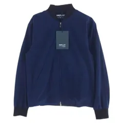 REPLAY リプレイ EVO FLEX Super Stretch Bomber Jacket ストレッチ ナイロン ブルゾン ジャケット ブルー系 L【新古品】【未使用】【中古】のサムネイル