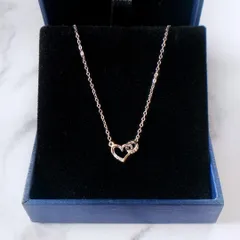 141N【高品質✨】華奢　小さめ　かわいい　シルバー　ハート　ネックレス　恋人