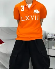 ポロ ラルフローレン オレンジ ラグビー ビックポニー pk