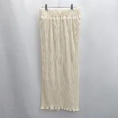 ◇ Θ classicalelf クラシカルエルフ ウエストゴム ロング丈 プリーツ スカート サイズ XL ホワイト系 レディース E  【1502030048766】