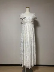 060白レースシンプル　フレンチスリーブ