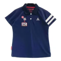 サイズ：M LE COQ GOLF ルコックゴルフ  半袖ポロシャツ  ネイビー系 [240101338370]# ゴルフウェア レディース ストスト