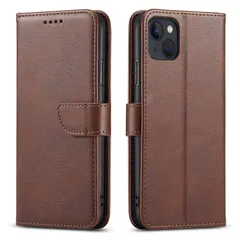 【人気商品】インチ対応(iPhone11 6.1 iphone11ケース スタンド機能 ブラウン) カード収納 マグネット式 全面保護 耐摩擦 耐衝撃 薄型 軽量 レザー 携帯カバー 手帳型 手帳型 スマホケース ケース 11 iPhone PinLiShen