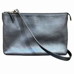 ポール・スミス　ブラックレザー　2way　バッグ　ショルダーバッグ　クラッチバッグ　ユニセックス