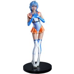 セーラー服 セクシー ハイレグ 水着 光沢 シンプ 手袋 ルニーハイ付き RQ レースクイーン コスプレ コスチューム レディース