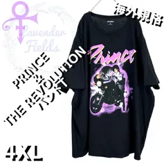 美品PRINCEバンドTシャツプリンス&ザレボリューション大きいサイズパープルレイン80sリバイバル名盤ジャケットブラック4XL黒レトロ古着