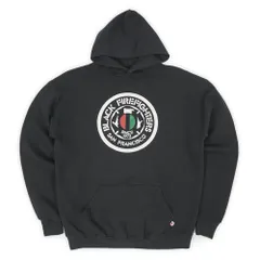 ラッセル RUSSELL 80s 80年代 ロゴプリント スウェットパーカー MADE IN USA アメリカ製 ヴィンテージ 古着 メンズ パーカー ブラック 黒 L【中古】