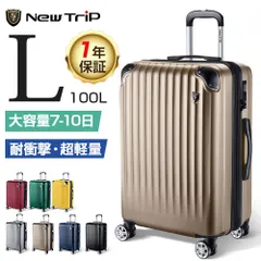 スーツケース キャリーケース 大型 拡張機能付 Lサイズ 7泊以上 キャリーバッグ 耐衝撃 超軽量 静音 Wキャスター TSAローク ファスナータイプ ビジネス 出張 (7泊以上～長期旅行) H-LGX-28のサムネイル