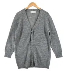 美品 ROPE PICNIC ロペピクニック ニットカーディガン 無地 秋冬 AW カーディガン アクリル グレー レディース 38 畔ニット【古着】【中古】【送料無料】
