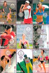 ux145 カード REAL VENUS リアルヴィーナス まとめ 浅田梨奈 高岸知代 浦田聖子 好川菜々 木村朱美 藤森由香 尾川智子 嘉部恵梨奈 北風沙織 女性 アスリート BBM 2009