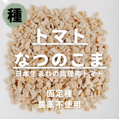 【種】調理用トマト　なつのこま　農薬不使用　15粒