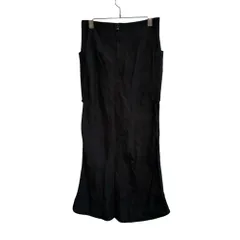 NOBLE (ノーブル) ② 22060240503120 ドンゴロスAラインスリットスカート レディース ブラック 38