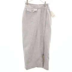 美品 SNIDEL スナイデル フロントジップタイトスカ ショートパンツ 0 グレー レディース 古着