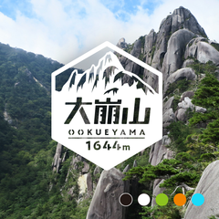 【大崩山】山ステッカー　カッティング【切り文字タイプ】ポスト投函