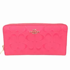 コーチ COACH 長財布 ウォレット シグネチャーエナメルレザー ピンク /FF 0831 ■GY14