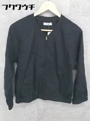 ◇ niko and... ニコアンド 長袖 ジップアップジャケット ブラック レディース 【中古】 【1002801408060】