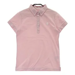 サイズ：0 JACK BUNNY ジャックバニー  半袖ポロシャツ ボタンダウン シアサッカー  ピンク系 [240101384482]# ゴルフウェア レディース ストスト